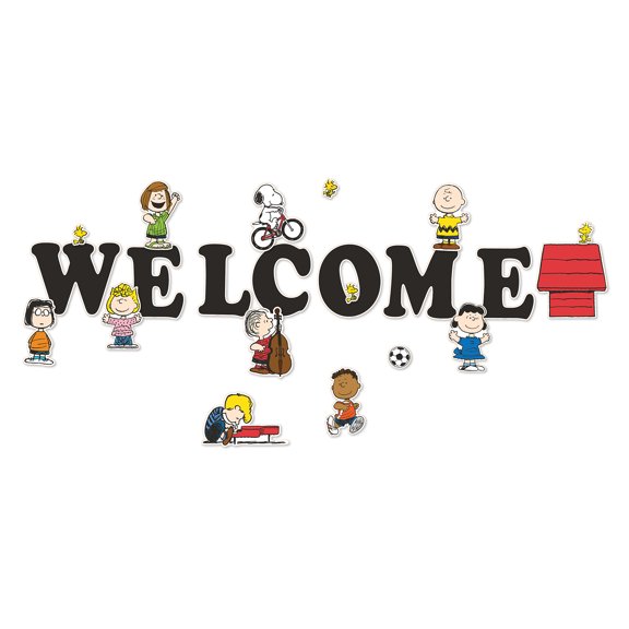 Eureka Peanuts Giant Welcome Bulletin Board Set, 22 Pieces