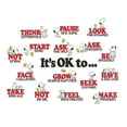Snopy Okay Eureka Peanuts Snoopy It's Ok to... Bulletin Board Set, 42 Pieces ...