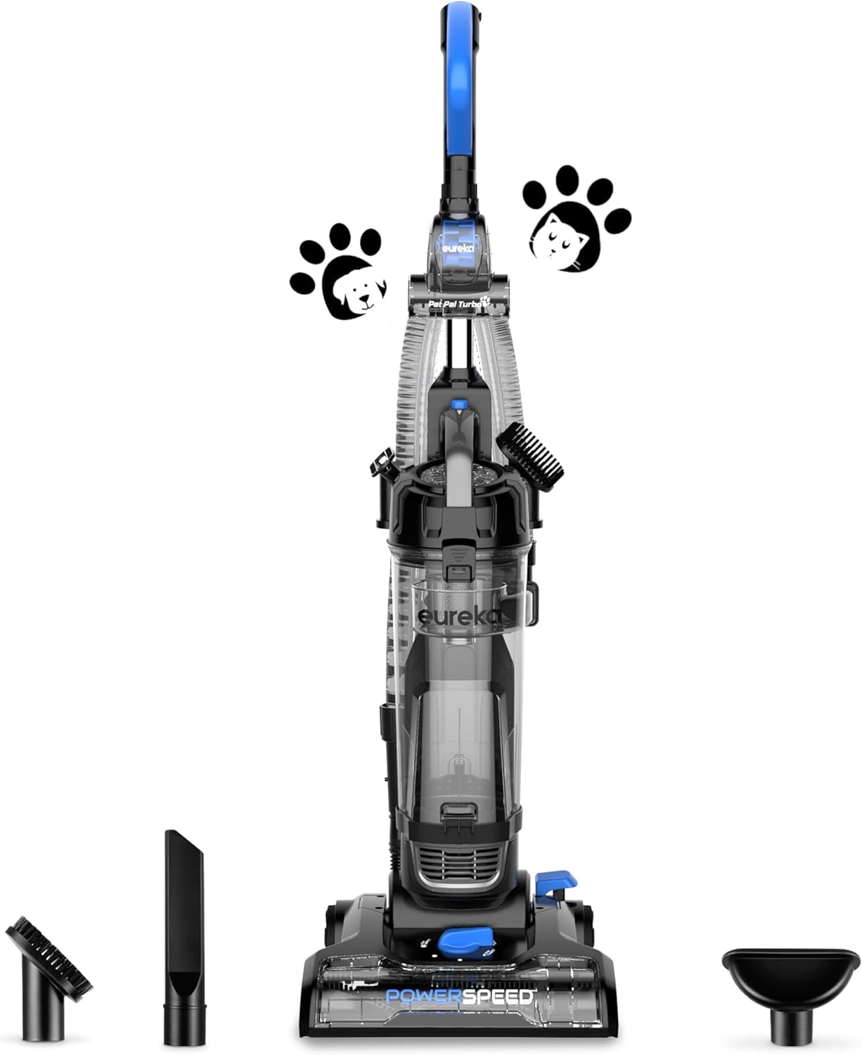 Eureka PowerSpeed Bagless Upright Vacuum Cleaner Pet Turbo Black
