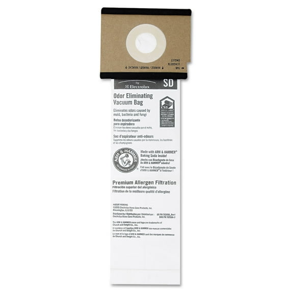 Eureka SD Premium Allergen Vacuum Bags for SC9100 Series 50/Case 63262B10CT