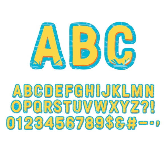 Eureka Seas the Day Deco Letters, Pack of 182