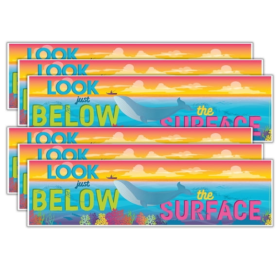 Eureka Seas the Day Banner - Horizontal, Pack of 6