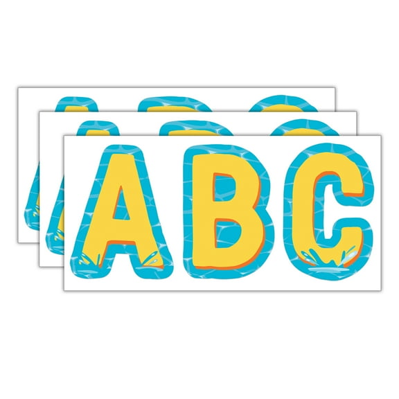 Eureka Seas the Day Deco Letters, 182 Per Pack, 3 Packs