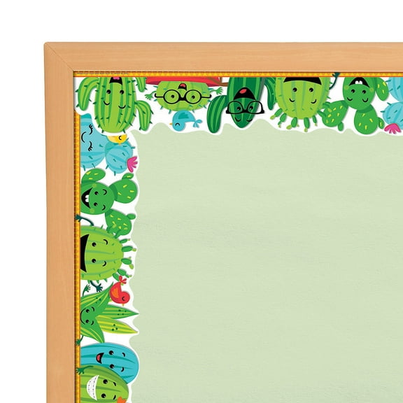 Eureka Sharp Bunch Cactus Wide Bulletin Board Borders - 12 piece