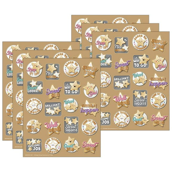 EUREKA (6 PK) STAR SUGAR COOKIE STICKERS