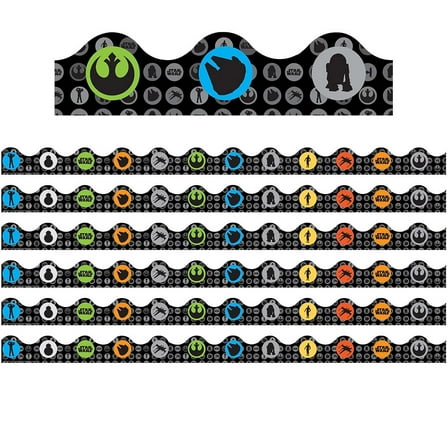 Eureka Star Wars Scalloped Border 2.25" x 222' Super Troopers (EU-845287-6)