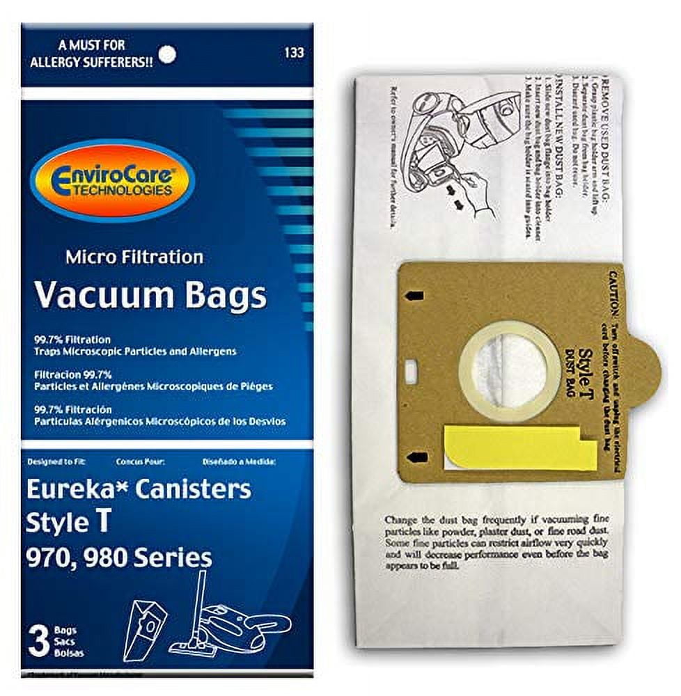 Eureka Style T Vacuum Bags (3 Pack) By Envirocare