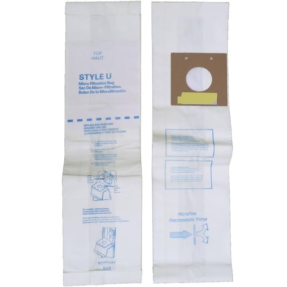 Eureka Style U, Microlined, Upright Vacuum Cleaner Paper Bags 15PK // 308