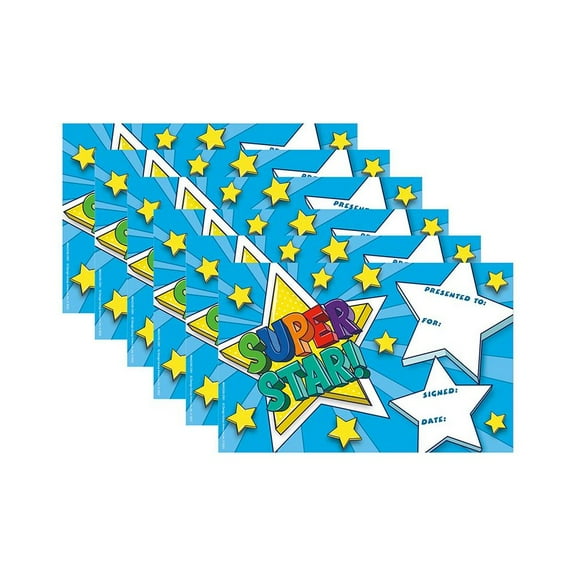 Eureka Super Star Recognition Award, 36 Per Pack, 6 Packs