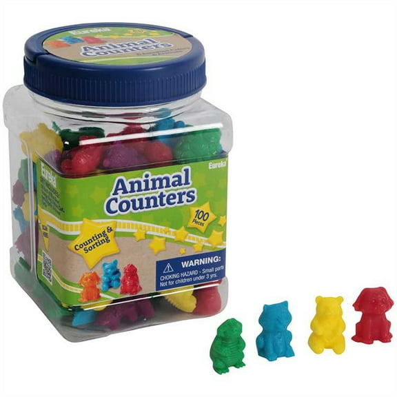 Eureka Tub of Animal Counters