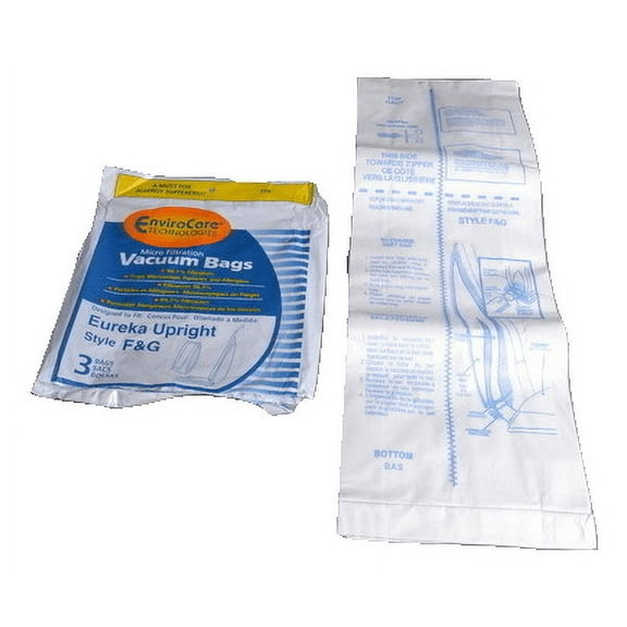 Eureka Upright Paper Bags F&G 3PK,Microlined Envirocare Replacement Part-216