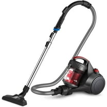 Eureka Whirlwind Bagless Canister Vacuum Cleaner, Lightweight Vac for Carpets and Hard Floors, Red