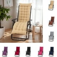 thumbnail image 1 of Eurhowing 19"×48"x3" Thick Rocking Chair Cushion, Double-Sided Recliner Chair Pad with Secure Ties, Foldable Lounge Chaise Cushion for Home, Beige, 1 of 9