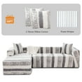 thumbnail image 1 of Eurhowing 2-Piece L Shape Sofa Cover for Sectional Couch, 3+3 Seater Stretchable Thick Plush Slipcover, Non-Slip Shaggy Fuzzy Furniture Protector for Pets Kids Spills, Gray, 1 of 10