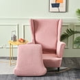 thumbnail image 1 of Eurhowing Stretch Wingback Chair Slipcover, 2-Piece Jacquard Armchair Cover with Cushion Cover, Washable Non-Slip Wingchair Protector for Living Room Bedroom, Pink, 1 of 8