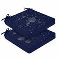 thumbnail image 1 of Eurhowing 19x19x4 Inch Outdoor Chair Cushions 2 Pack, Waterproof Patio Seat Cushions with Cover & Straps, Fade Resistant Pads for Garden, Porch, Poolside Furniture (Navy Blue), 1 of 7