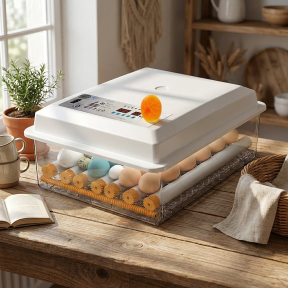 Eurhowing 36 Egg Incubator with Automatic Turner, Digital Poultry Incubator with Humidity Control & Candler, Egg Hatching Machine for Chicken Duck Quail