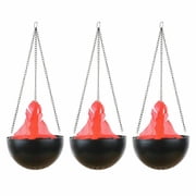 Eurhowing LED Flame Light, Realistic 3D Flickering Fire Effect Lamp, 110V Electric Flameless Fire Hanging Cauldron for Holiday, Christmas, Home Decor, 3 Pack