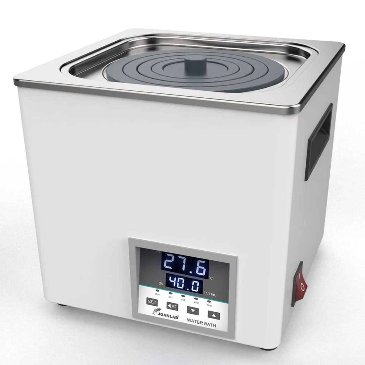 Eurhowing 3L Digital Water Bath, Stainless Steel Laboratory Thermostatic Heater with 0.1°C Accuracy, 1 Opening for Experiment, Microbiology, and Chemistry Applications