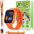 thumbnail image 1 of Eurhowing 4G Kids Smart Watch, Waterproof Kids Phone Watch, 2-Way Video Call, SOS Alert, Parent Control, Gift for Boys Girls Ages 3-12 (Orange), 1 of 7