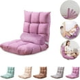 thumbnail image 1 of Eurhowing 5-Position Adjustable Floor Chair with Lumbar Support, Foldable Padded Gaming Sofa Chair for Living Room, Reading, Meditation, Ergonomic Design, Purple, 1 of 9