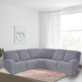 thumbnail image 1 of Eurhowing 5 Seat Recliner Sofa Cover, Stretchable L-Shaped Sectional Couch Slipcovers, Jacquard Corner Reclining Sofa Covers Furniture Protector for Pets Kids, Grey, 1 of 9