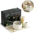thumbnail image 1 of Eurhowing 7-Piece Japanese Matcha Tea Set, Matcha Whisk Set with Bamboo Whisk, Chawan Bowl, Scoop & Sifter, Complete Ceremony Kit, Gift, White, 1 of 7