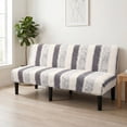 thumbnail image 1 of Eurhowing Armless Sofa Cover, Fuzzy Plush Non-Slip Futon Slipcover, Fall Winter Thick Sofa Bed Furniture Protector, Loveseat, Gray, 1 of 10