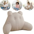 thumbnail image 1 of Eurhowing Backrest Reading Pillow with Arms, Ergonomic Bed Rest Pillow with Detachable Plush Cover & Shredded Memory Foam, Comfort Back Pillow for Bed(Beige), 1 of 10