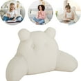 thumbnail image 1 of Eurhowing Backrest Reading Pillow with Arms, Ergonomic Bed Rest Pillow with Detachable Plush Cover & Shredded Memory Foam, Comfort Back Pillow for Bed(Off-White), 1 of 9