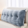 thumbnail image 1 of Eurhowing King Size Headboard Pillow, Ergonomic Bed Rest Reading Pillow with Removable Plush Cover, Bed Gap Filler Back Support Cushion, Gray, 1 of 9