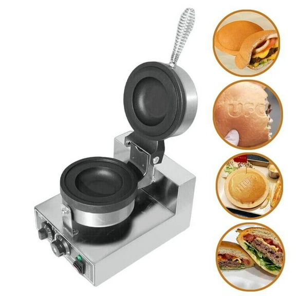 Eurhowing Burger Press Sandwich Maker, 1200W Powerful Panini Press with Nonstick Plates, Stainless Steel Waffle Maker for Household & Commercial Use