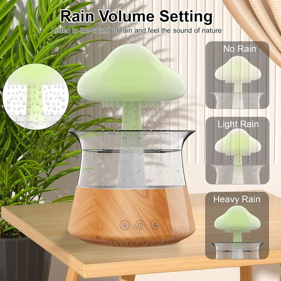 Eurhowing Cloud Humidifier, Essential Oil Diffuser with 7 Colours LED Lights, Nano Mist Diffuser and Humidifier for Large Rooms, Children's Room and Home