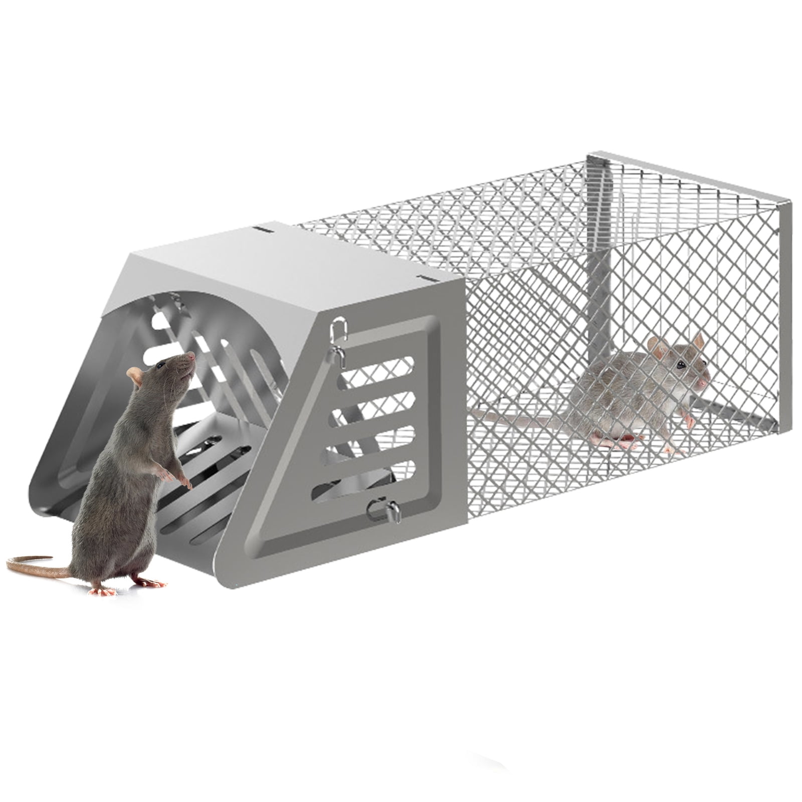 Small Rabbit Traps Eurhowing Easy Set Small Animal Trap, 1-Door Humane Live Cage for ...