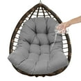 thumbnail image 1 of Eurhowing Egg Chair Cushion Replacement, 4.5" Thick Waterproof Non-Slip Hanging Basket Chair Pad, Outdoor Indoor Patio Swing Seat Cushion (Gray), 1 of 7