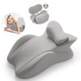 thumbnail image 1 of Eurhowing Ergonomic Memory Foam Wedge Pillow for Adults, Back Neck Shoulder Pain Relief, Adjustable Headboard Support for Sleeping, Reading, Reclining Bed Pillow, Gray, 1 of 9