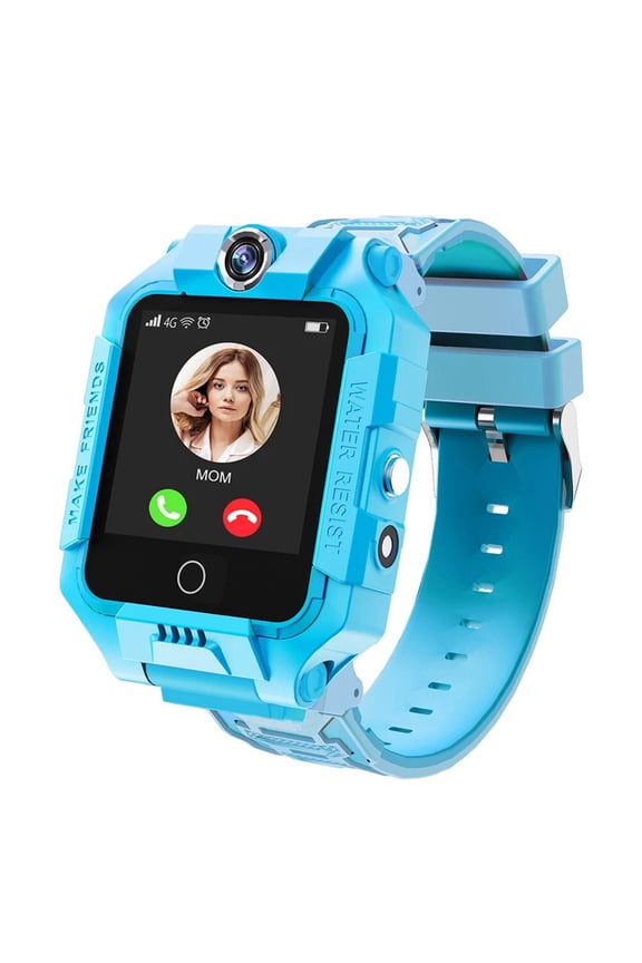 GPS SmartWatch, 4G Kids Phone Watch with 2 Way Video Call, Real-Time Location, SOS, Voice Chat, HD Touch Screen, Dual Camera, Gifts for Boys Girls Age 3-15, Blue