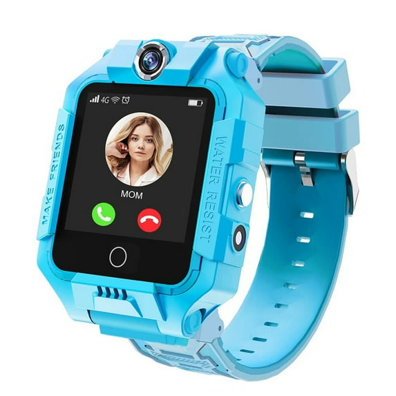 Eurhowing GPS SmartWatch, 4G Kids Phone Watch with 2 Way Video Call, Real-Time Location, SOS, Voice Chat, HD Touch Screen, Dual Camera, Gifts for Boys Girls Age 3-15, Blue