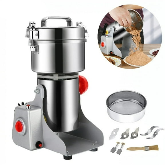 Eurhowing Grain Grinder Electric 3500W, 2000g Capacity Stainless Steel Spice Herb Mill, High-Speed Dry Food Grinder for Coffee Nut Cereal Corn Seeds