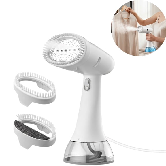 Eurhowing Handheld Garment Steamer for Clothes, 1500W Portable Travel Steamer with 300ml Large Tank, 20s Fast Heat-Up Wrinkle Remover Fabric Steamer, White