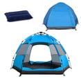thumbnail image 1 of Eurhowing Instant Tent 4 Person, Waterproof Pop Up Camping Tent, Easy Setup Cabin Tent for Family, Blue, 1 of 9