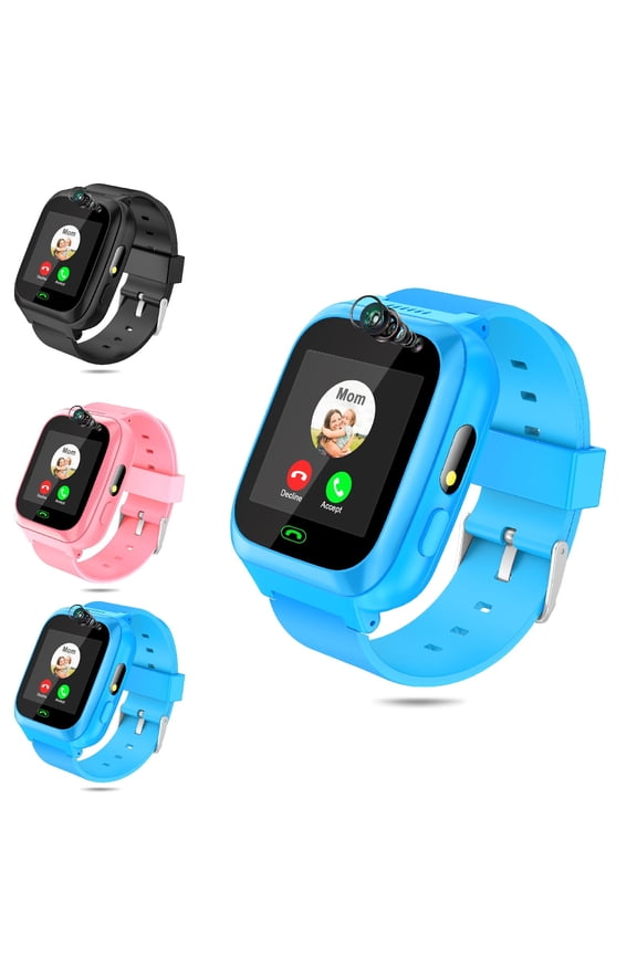 Kids Smart Watch with Two-Way Call, Kid-Safe Anti-Lost Smartwatch Phone, SOS Call Remote Camera Touch Screen Games, Christmas Birthday Gift for 3-12 Girls Boys, Blue