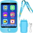 thumbnail image 1 of Eurhowing Kids Toy Phone, Smart Phone Toys with Phone Calls, Camera, MP3 Music Player, Educational Learning Toy Birthday Christmas Gift for Boys Girls Ages 3-12, Blue, 1 of 9