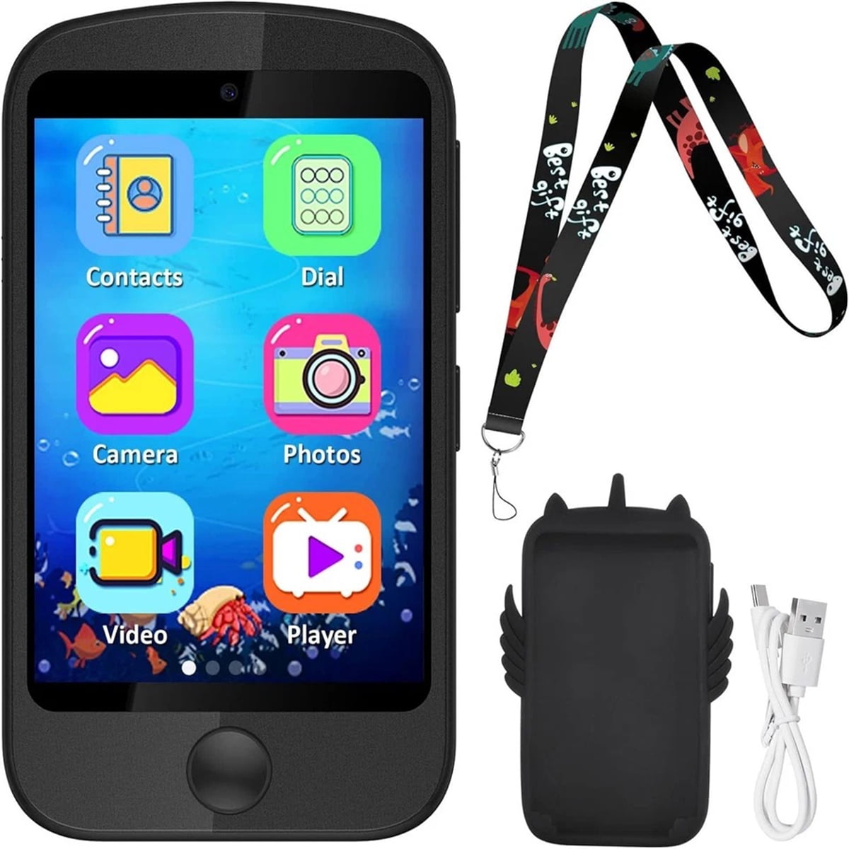 Eurhowing Kids Toy Phone, Smart Phone Toys with Phone Calls, Camera ...