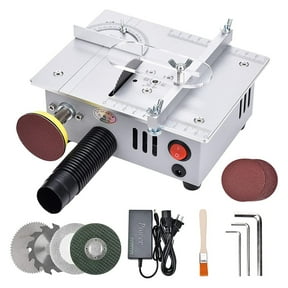 Eurhowing Mini Table Saw, 96W 7-Speed Adjustable Precision Cutter for DIY Woodworking & Crafts