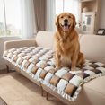 thumbnail image 1 of Eurhowing Suede Couch Cover for Dogs&Cats, Non-Slip Slipcover for 2 Cushion Sofa, Washable Fuzzy Plush Pet Mat Furniture Protector, Coffee, 28"×71", 1 of 6