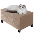 thumbnail image 1 of Eurhowing Ottoman Cover, Rectangular Storage Ottoman Slipcovers, Stretchable Jacquard Footrest Stool Furniture Protector, Beige, XL, 1 of 7