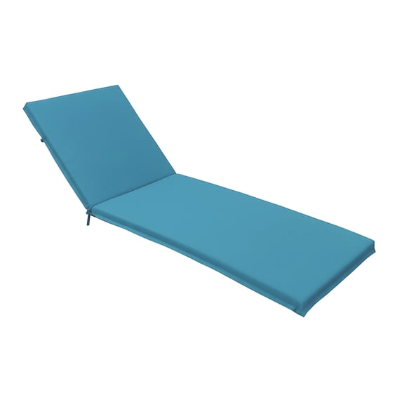Eurhowing Outdoor Chaise Lounge Cushion 76"×23"×3", Waterproof Thick Patio Furniture Cushions with Cover, High-Density Foam Chair Pads for Poolside & Deck, 1 Pack, Blue