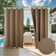 thumbnail image 1 of Eurhowing Outdoor Curtains for Patio Waterproof, Privacy & UV Protection Curtains with Grommet, Outside Curtains for Porch, Gazebo, Backyard, 1 Panel, 52x84 inch, Khaki, 1 of 10
