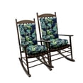 thumbnail image 1 of Eurhowing Outdoor Rocking Chair Cushions 2-Piece, Waterproof & Fade Resistant Patio Seat Pads, Non-Slip Replacement Cushions for Adirondack Chair, Green Leaves, 2Pack, 1 of 8